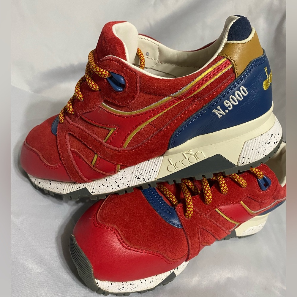 Italian Leather Red Diadora Sneakers Sz 4.5